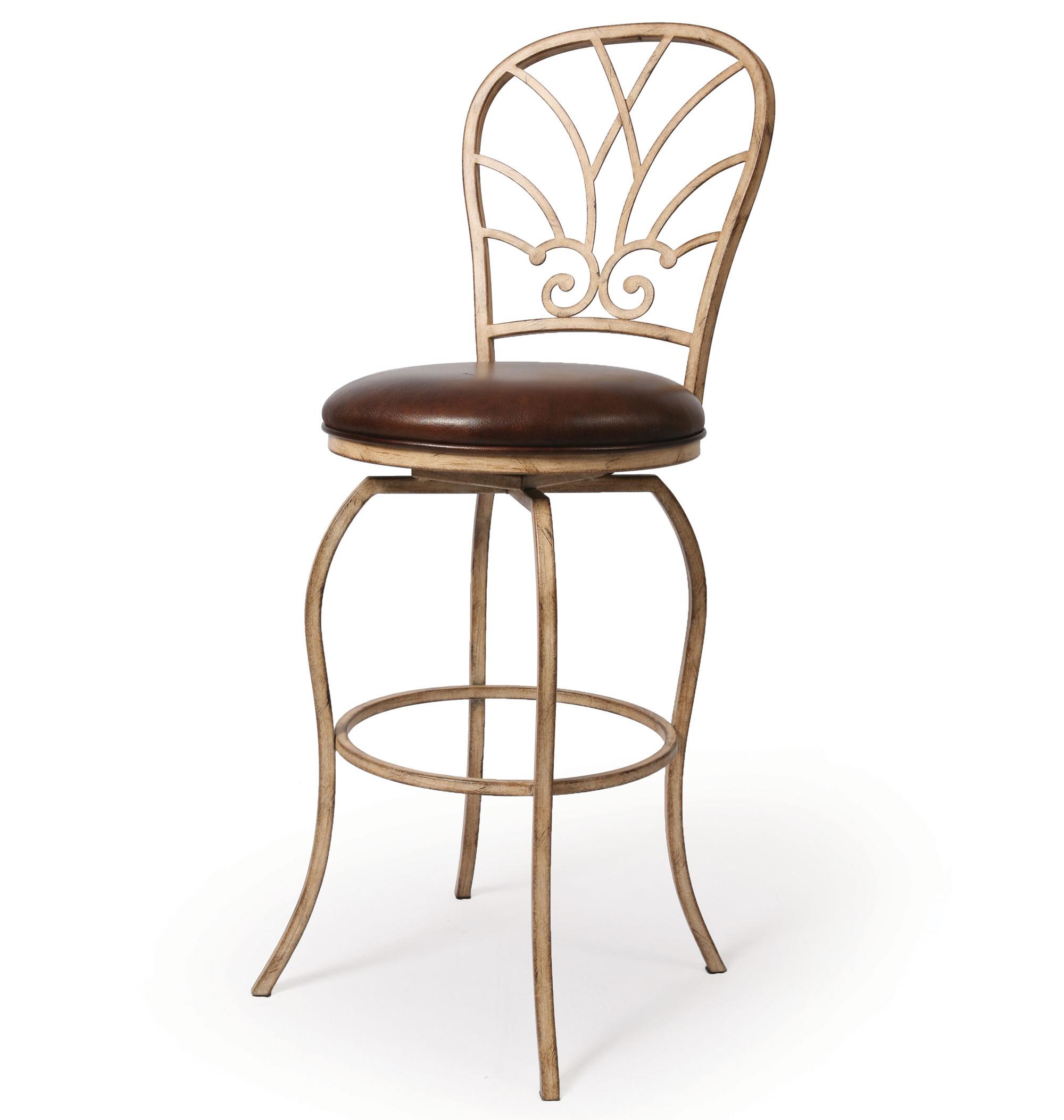 Pastel Minson Iron Barstools Villa Nova 26" Swivel Barstool AHFA